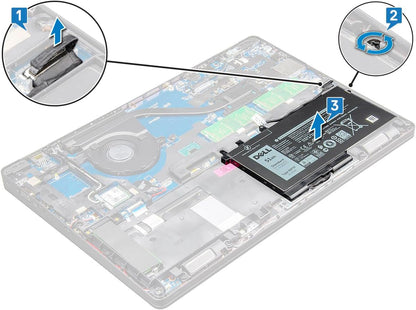 DELL GJKNX 7.6V 68Wh 4-Cell Notebook Battery For DELL Latitude 5280 5290 5480 5490 5491 5495 5580 5590 5591, Precision 3520 Precision 3530 Laptop , Alternant Part Number: 5YHR4 451-BBZG 93FTF 3DDDG