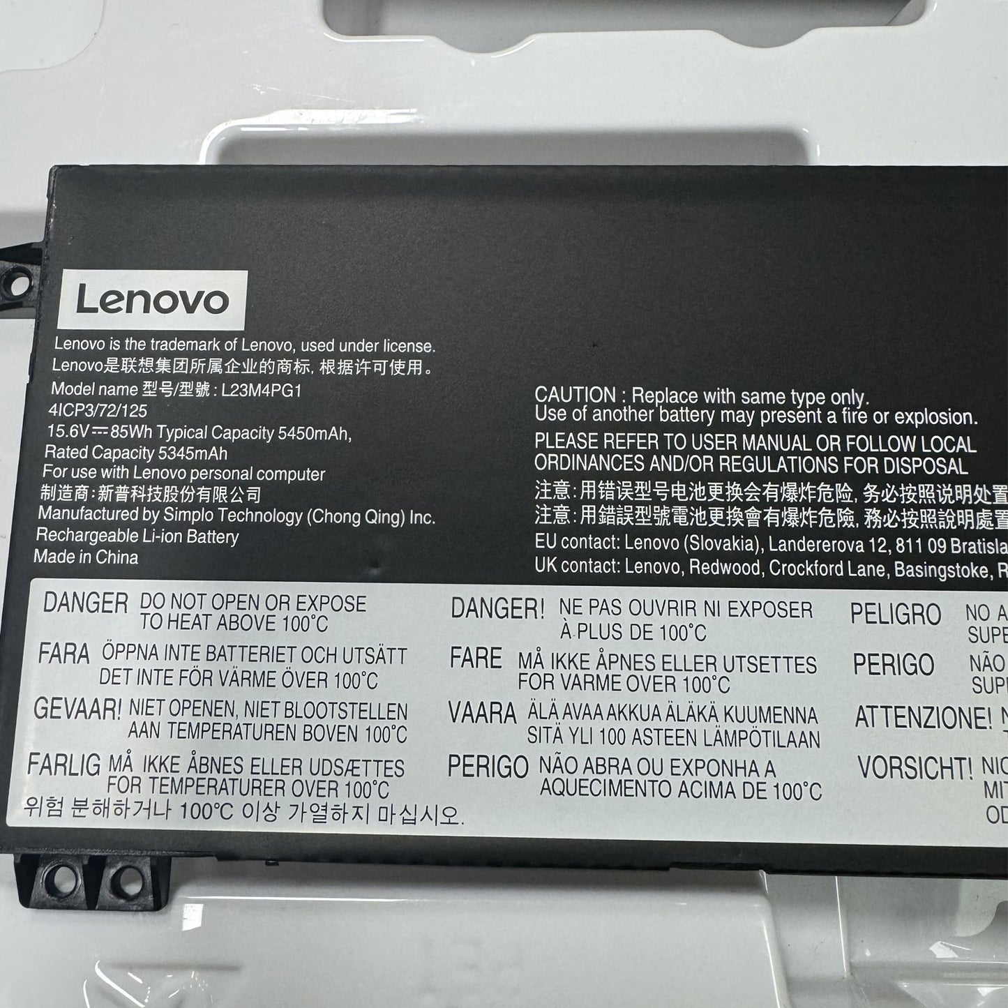 New Genuine L23D4PG1 L23N4PG1 L23X4PG1 Battery for Thinkbook 14 16 G6+ AHP IMH
