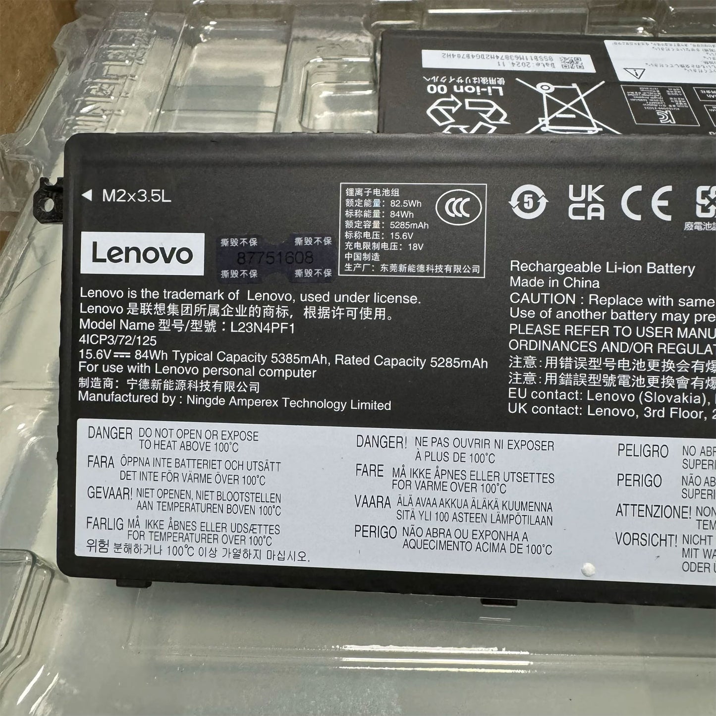 L23M4PF1 L23N4PF1 Genuine Battery For Lenovo IdeaPad Pro 5 14IMH9 83D2 Pro 5i
