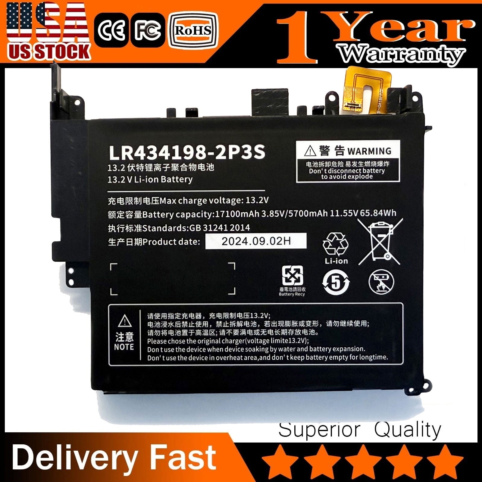 New Battery for One-Netbook OnexPlayer 2nd Gen - R434198-2P3S Model in Stock Now