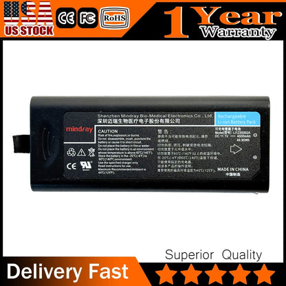 LI23S002A Battery for Mindray T5/T6/T8 & BeneView Patient Monitors | 4500mAh Li-ion (P/N: 115-018012-00)