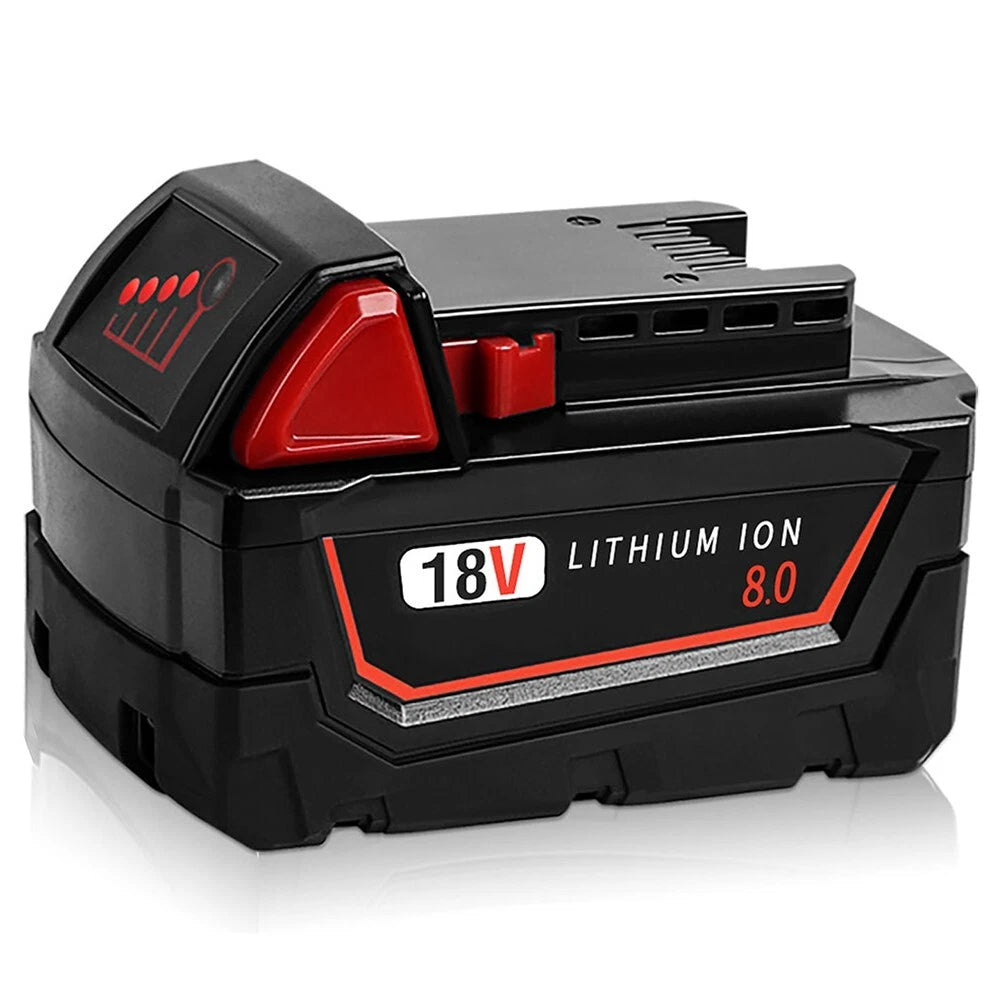 2PCS For Milwaukee For M18 18V Lithium-ion Extended Capacity 8.0AH Battery 48-11-1860