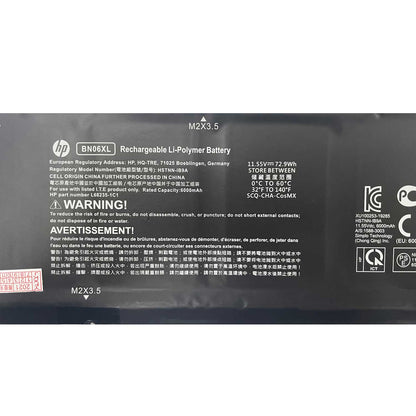 Genuine BN06XL HSTNN-IB9A Laptop Battery for HP Spectre X360 15-EB Series