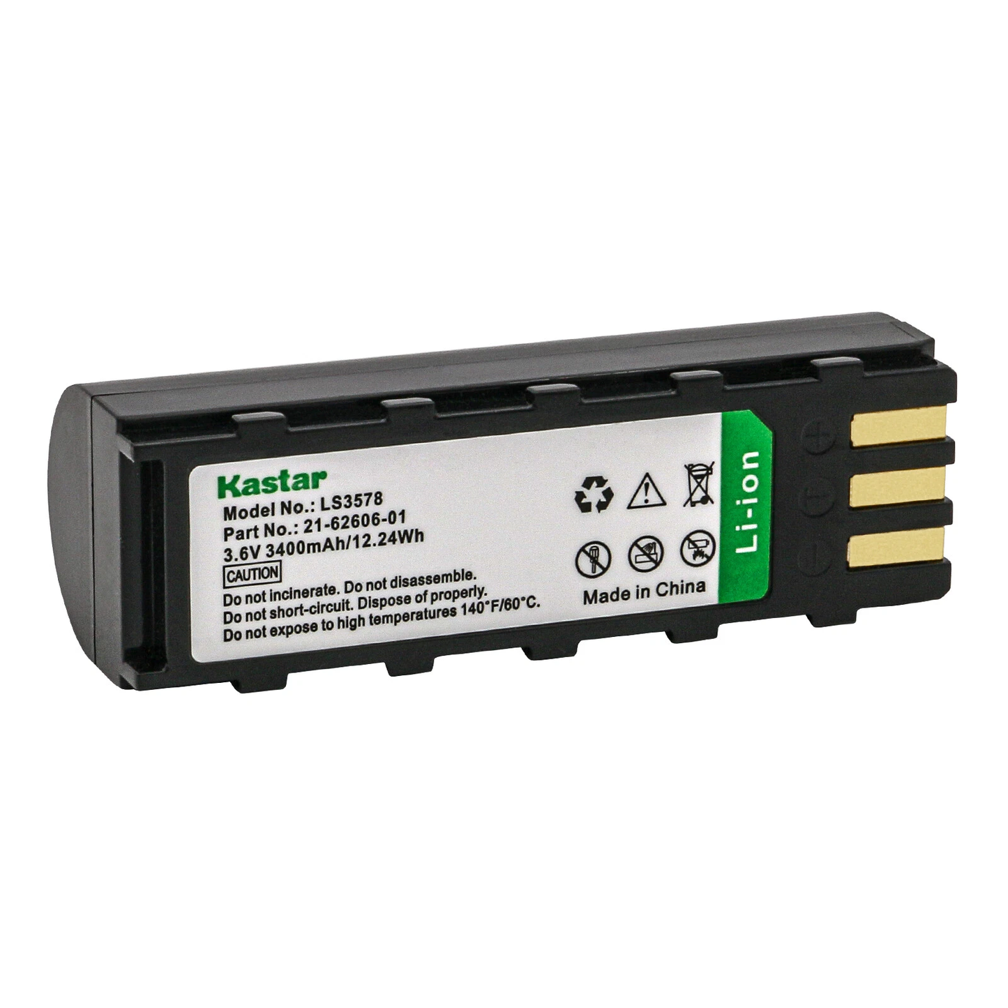 Motorola 21-62606-01 Compatible Battery - Kastar Replacement Pack for Symbol LS3478, DS3578