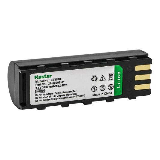 Motorola 21-62606-01 Compatible Battery - Kastar Replacement Pack for Symbol LS3478, DS3578