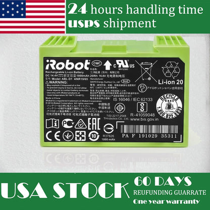 Roomba i7+ Battery Replacement ABL-D1 14.4V - Also Compatible with i3, i8+, J7+, e5, e6, J6 Series