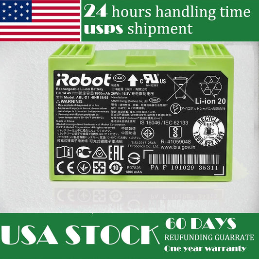 Roomba i7+ Battery Replacement ABL-D1 14.4V - Also Compatible with i3, i8+, J7+, e5, e6, J6 Series